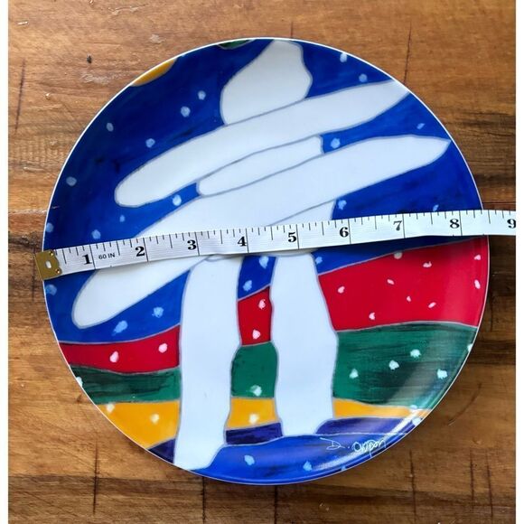 Porcelain Wall Plate Skye McGhie Signed Dawn Oman Yellowknife Canada/ New - Picture 2 of 3